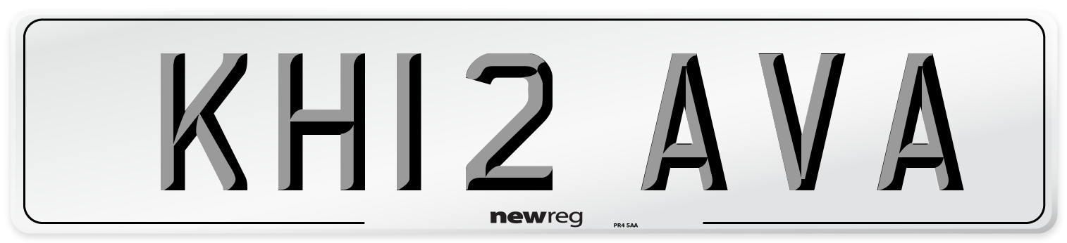 KH12 AVA Number Plate from New Reg